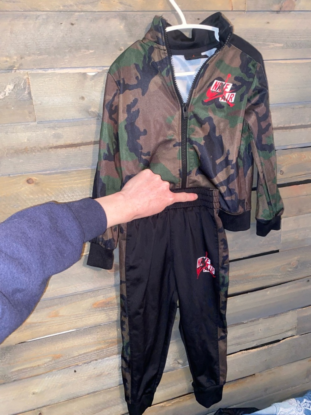 3T Boys Camouflage Air Jordan 2 piece set athletic wear